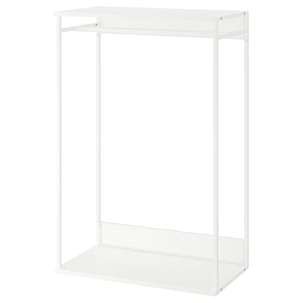 PLATSA open clothes hanging unit, white, 80x120x42 cm