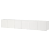 PLATSA wall storage, white/Fonnes white, 240x42x40 cm
