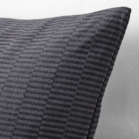PLOMMONROS - Cushion cover, dark grey/grey, 50x50 cm - best price from Maltashopper.com 10506952