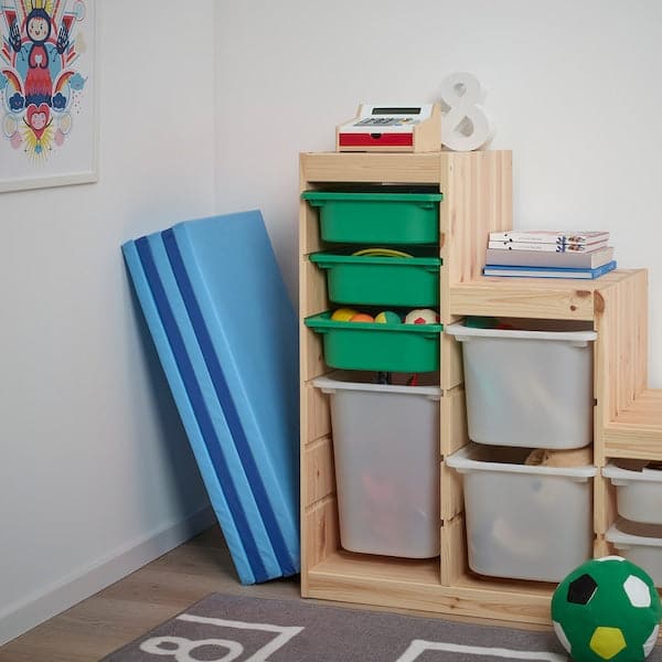 PLUFSIG - Folding gym mat, blue, 78x185 cm - best price from Maltashopper.com 90552266