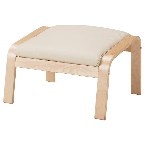 POÄNG Footrest - birch veneer/Ivory Glose , - best price from Maltashopper.com 09830541