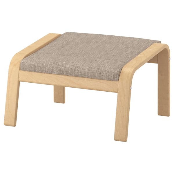 POÄNG Footrest - birch veneer/Beige Hillared , - best price from Maltashopper.com 99197837