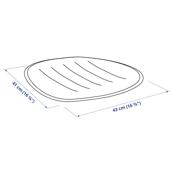 Ikea PYNTEN Pillow - dark grey 41x43 cm