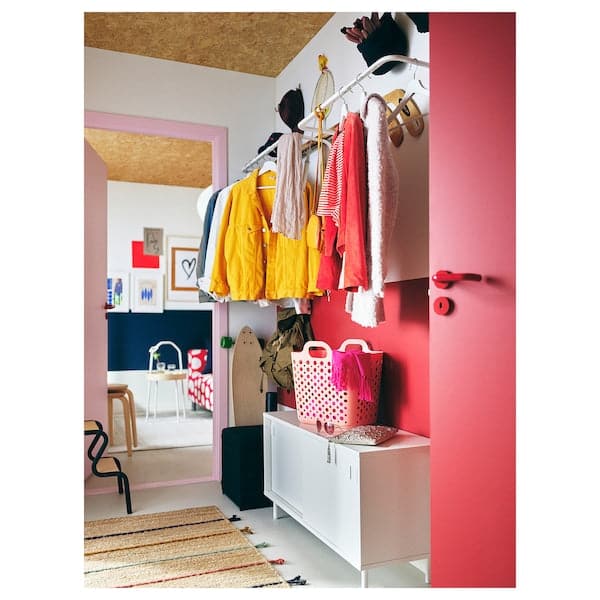 Ikea RAKLEV - Rug, flatwoven, handmade natural/multicolour, 70x160 cm