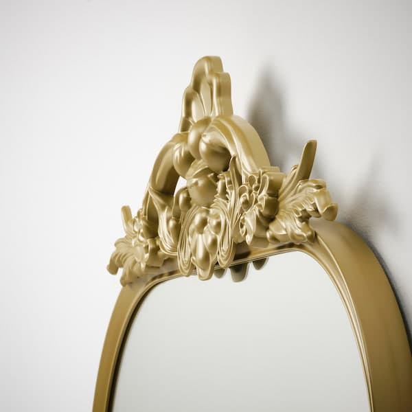 RÅMEBO - Mirror, gold-colour, 63x90 cm - best price from Maltashopper.com 50471267