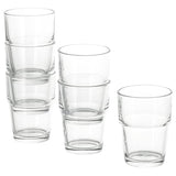 REKO glass, clear glass, 17 cl, 6 pack