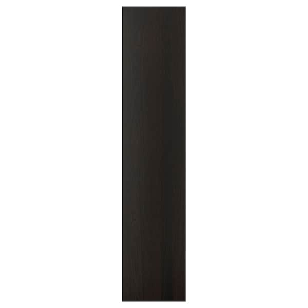 REPVÅG - Door with hinges, black-brown stained oak veneer, 50x229 cm - best price from Maltashopper.com 49284323