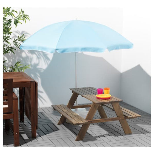RESÖ - Children's picnic table, light brown stained - best price from Maltashopper.com 70228325