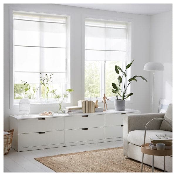 RINGBLOMMA - Roman blind, white, 60x160 cm - best price from Maltashopper.com 30258060