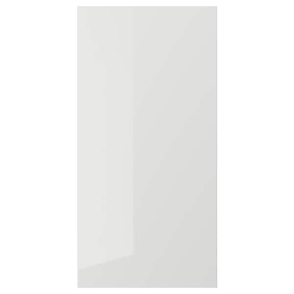 RINGHULT door, high-gloss light grey, 40x80 cm