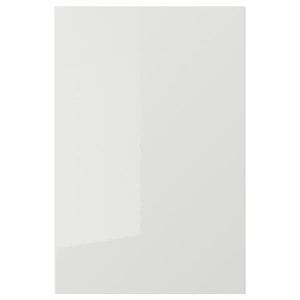 RINGHULT door, high-gloss light grey, 40x60 cm