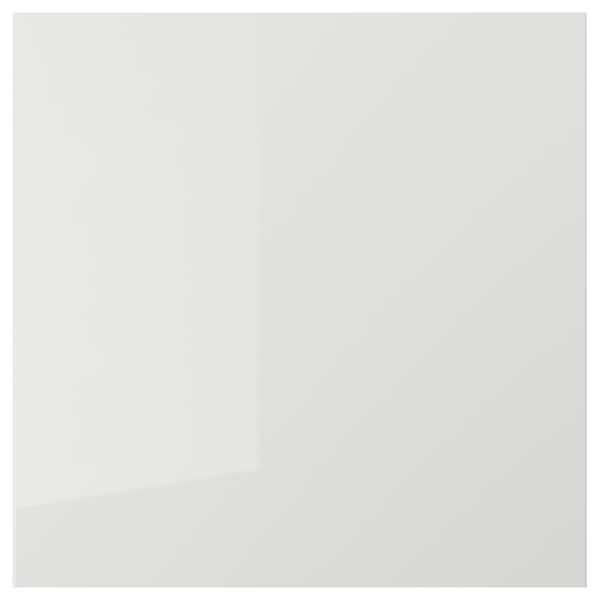 RINGHULT door, high-gloss light grey, 60x60 cm