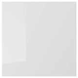 RINGHULT door, high-gloss light grey, 40x40 cm