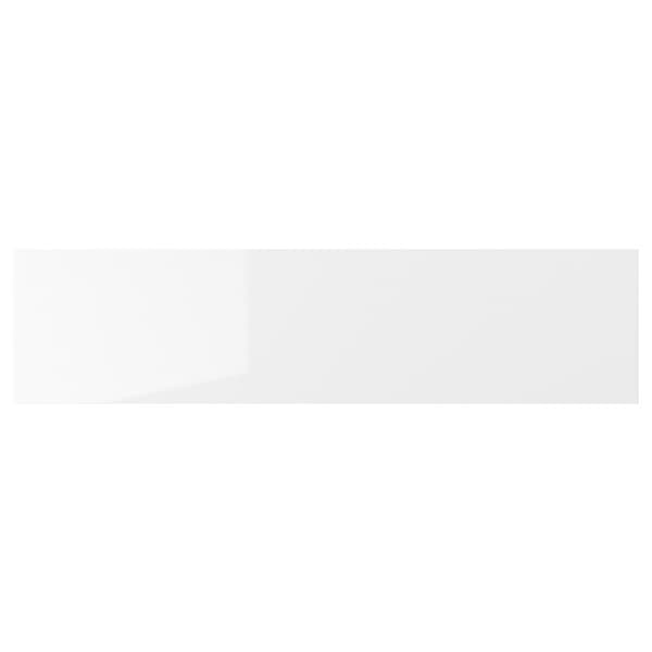 RINGHULT drawer front, high-gloss white, 80x20 cm