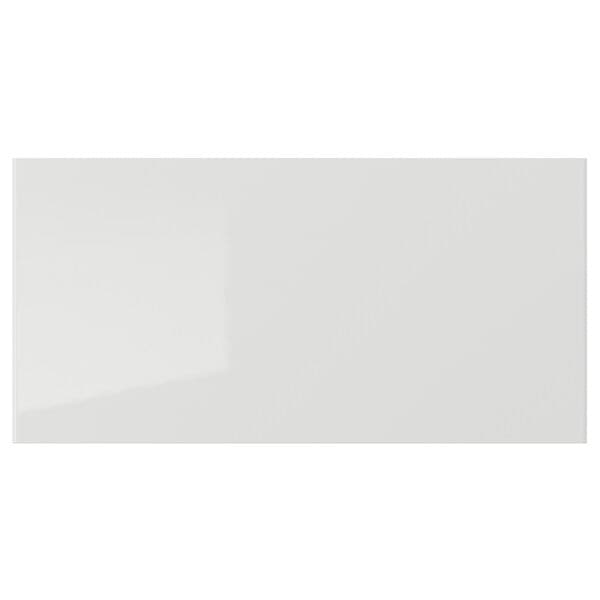 RINGHULT drawer front, high-gloss light grey, 40x20 cm