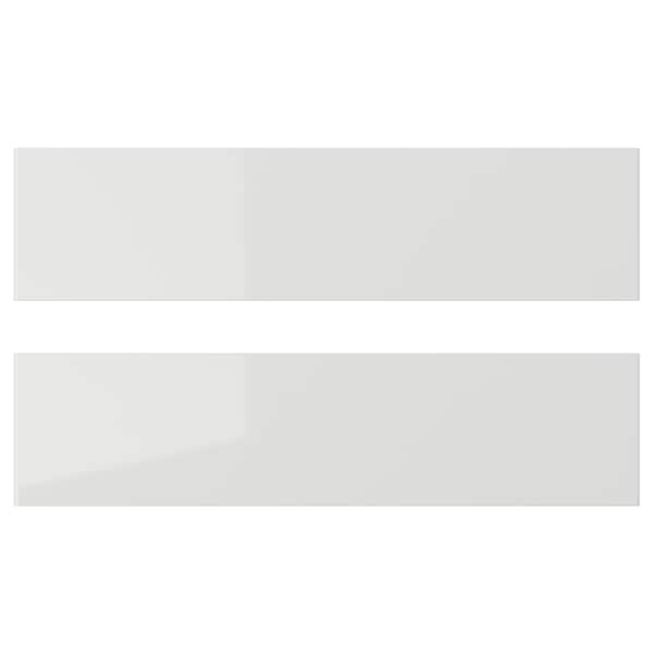 Ikea RINGHULT - Drawer front, high-gloss light grey, 40x10 cm