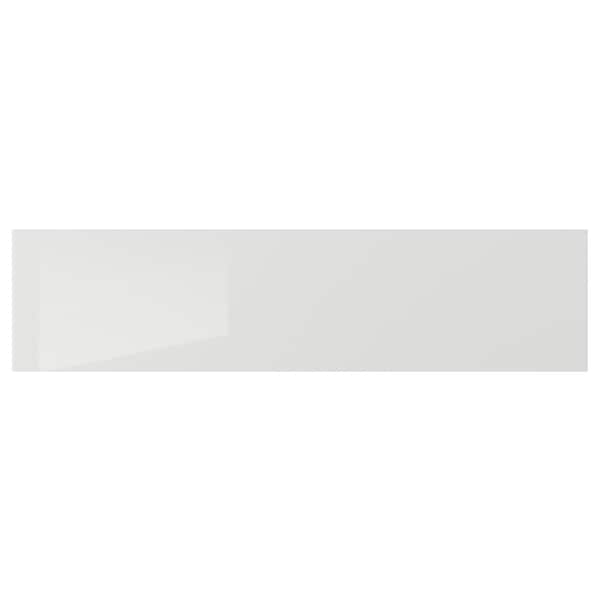 RINGHULT drawer front, high-gloss light grey, 80x19.7 cm