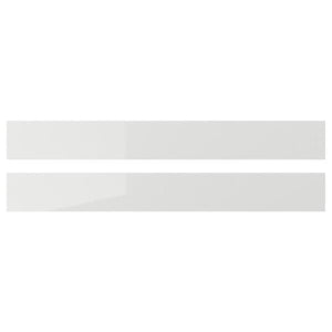 Ikea RINGHULT - Drawer front, high-gloss light grey, 80x10 cm