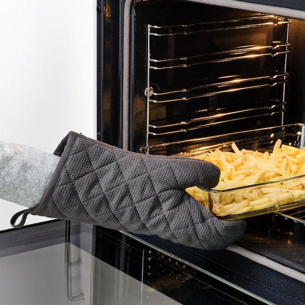RINNIG - Oven glove, grey - best price from Maltashopper.com 70476363