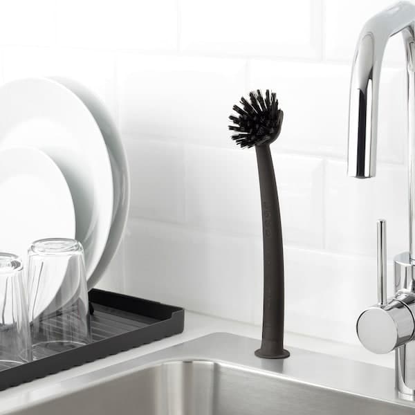 RINNIG - Dish-washing brush, grey - best price from Maltashopper.com 30407814