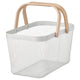 RISATORP basket, white, 27x42x23 cm