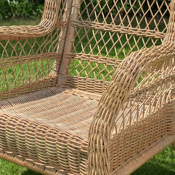 RISHOLMEN - Wing chair, in/outdoor, brown - best price from Maltashopper.com 00503794