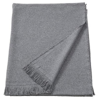 RÖNNBÄRSMAL throw, grey, 130x170 cm