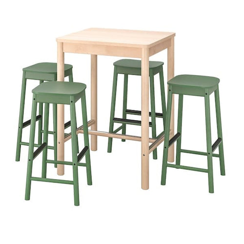 RÖNNINGE / RÖNNINGE - Table and 4 bar stools ,