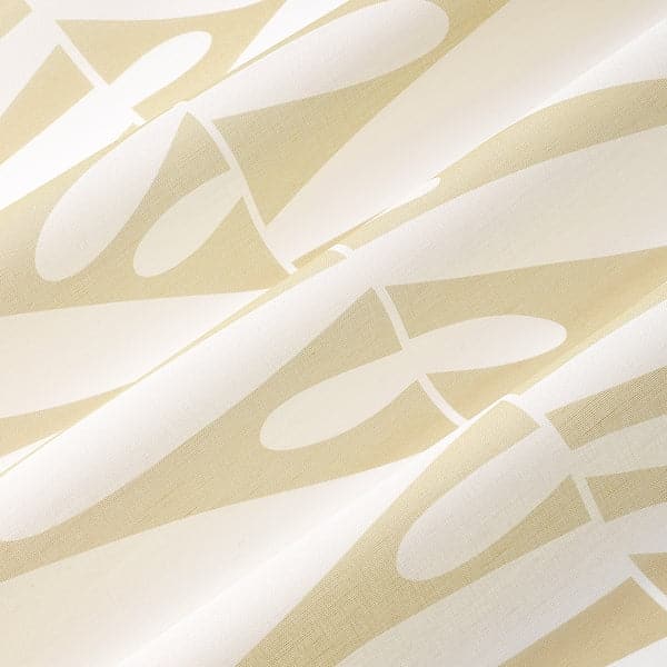 Ikea RÖNNVÅRMAL - Panel curtain, beige/white, 60x300 cm