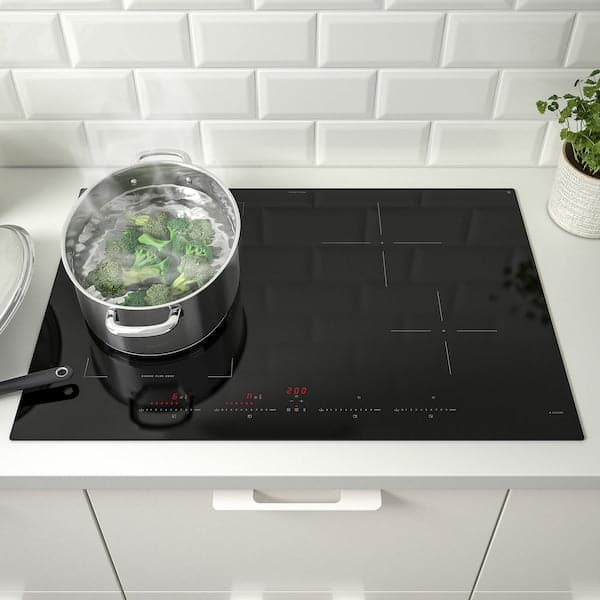Ikea ROGESTAD - Induction hob, IKEA 500 black, 78 cm