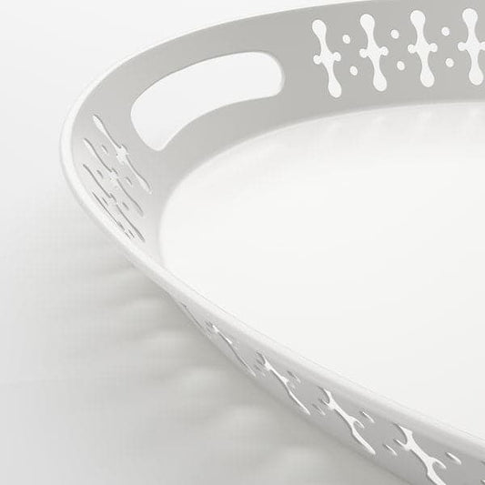 Ikea ROMANTISK - Tray, white, 52x39 cm