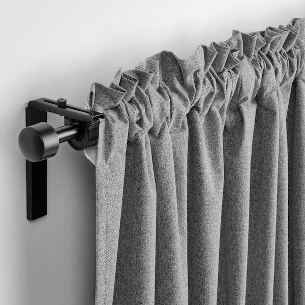 Ikea ROSENMANDEL - Blackout blind, 2 sheets, grey, 135x300 cm ,