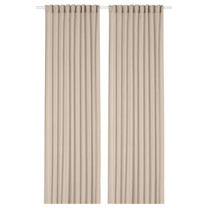 Ikea ROSENROBINIA - Thin curtain, 2 sheets, beige, , 145x300 cm