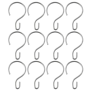 Ikea RUDSJÖN - Shower curtain rings, stainless steel colour ,