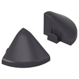 RUNNEN corner strip, outdoor floor decking, dark grey, 3x3 cm