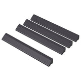 RUNNEN edging strip, outdoor floor decking, dark grey, 4 pack