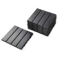 RUNNEN floor decking, outdoor, dark grey, 0.81 m²