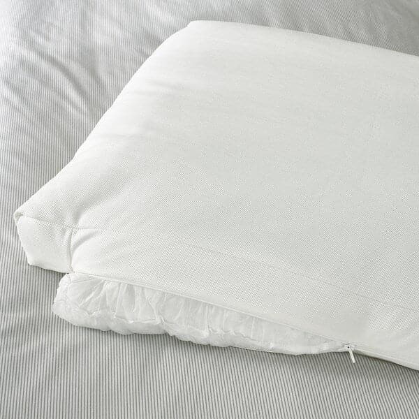 SAGESUND - Upholstered bed frame, Gräsbo white/Lönset, , 140x200 cm - best price from Maltashopper.com 99502682