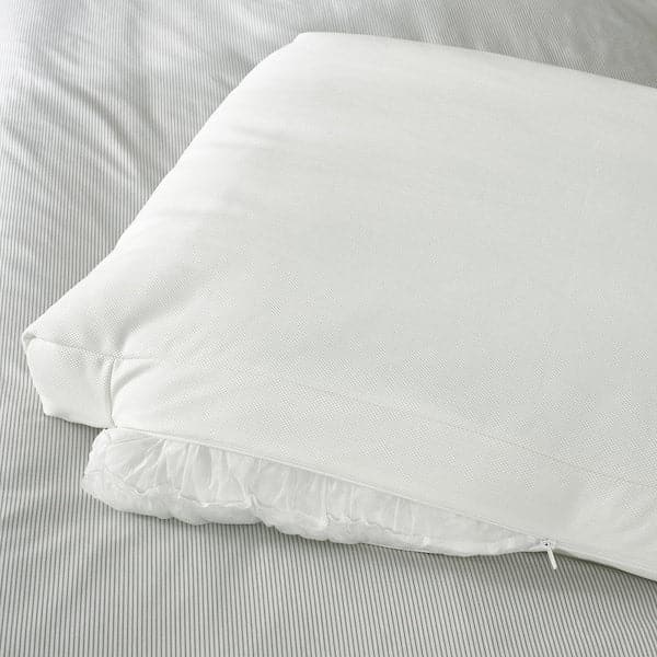 Ikea SAGESUND - Upholstered bed frame, Gräsbo white, , 140x200 cm