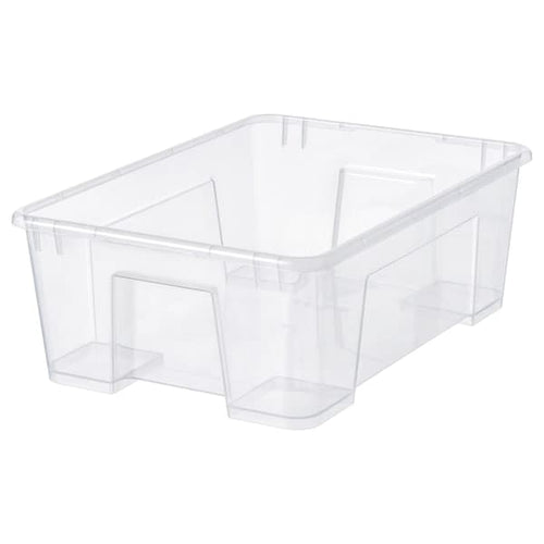 SAMLA - Box, transparent, 39x28x14 cm/11 l