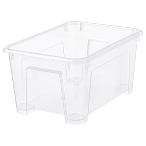 SAMLA - Box, transparent, 28x19x14 cm/5 l - best price from Maltashopper.com 70102972