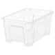 SAMLA box, transparent, 28x19x14 cm/5 l