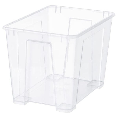 SAMLA - Box, transparent, 39x28x28 cm/22 l
