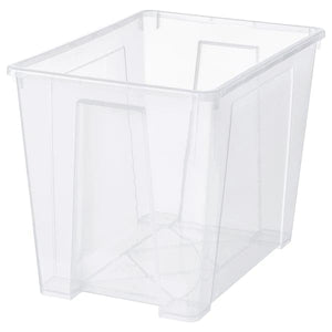 Ikea SAMLA - Box, transparent, 56x39x42 cm/65 l