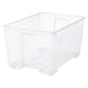 SAMLA box, transparent, 78x56x43 cm/130 l