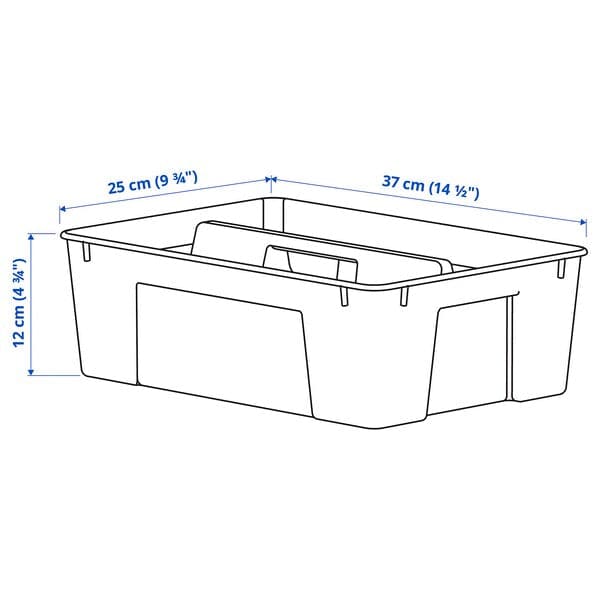 SAMLA - Insert for box 11/22 l, transparent, 37x25x12 cm - best price from Maltashopper.com 50102973
