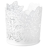 SAMVERKA tealight holder, white, 8 cm