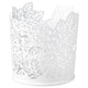 SAMVERKA tealight holder, white, 8 cm