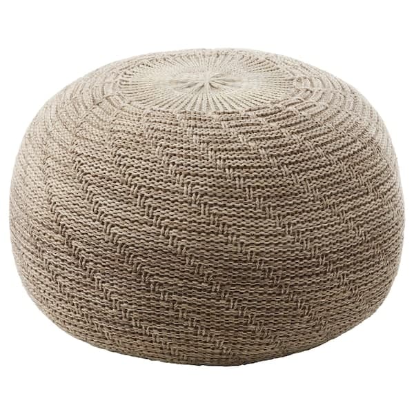 SANDARED Pouf - beige 45 cm , - best price from Maltashopper.com 00385314