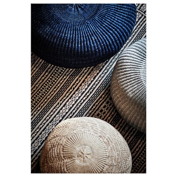 Ikea SANDARED Pouf - beige 45 cm ,